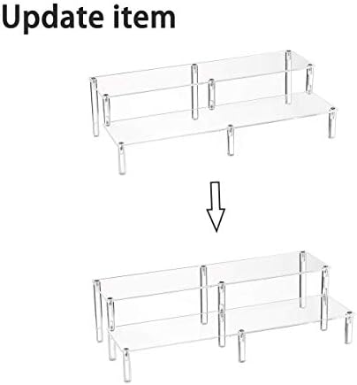 2 Tier Clear Acrylic Display Stand Cupcakes Holder, Dessert Display Riser for Great Event, Birthday Party, alternate view 4