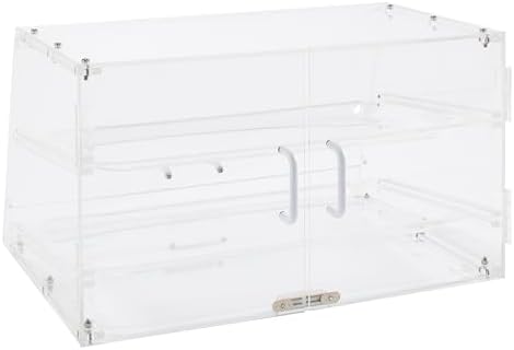 2 Tier Clear Commercial Display Case in Clear, alternate view 3