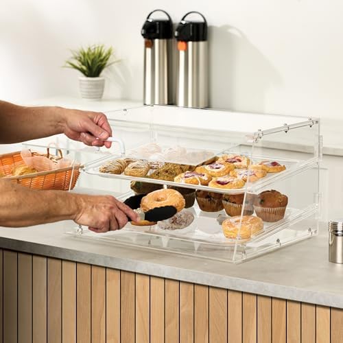 2 Tier Clear Commercial Display Case in Clear, alternate view 5