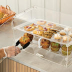 2 Tier Clear Commercial Display Case in Clear, alternate view 6