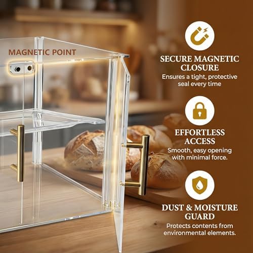 2-Tier Pastry Display Case, Countertop Bakery Display Case in Clear, alternate view 4