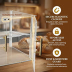 2-Tier Pastry Display Case, Countertop Bakery Display Case in Clear, alternate view 4
