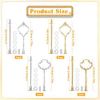 2 Tiered Tray Hardware Kit Cake Stand Hardware Tiered Tray Plate Hardwares in 3, alternate view 3