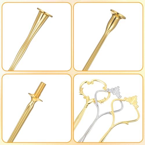 2 Tiered Tray Hardware Kit Cake Stand Hardware Tiered Tray Plate Hardwares in 3, alternate view 4