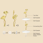 2 Tiers Cake Tray Stand Handle 3 Set Metal Cake Stands Holder Cupcake Dessert Plate Hardware Fitting Holder Rod, alternate