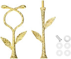 2 Tiers Cake Tray Stand Handle Metal Cake Stands Holder Cupcake Dessert Plate Hardware Fitting Holder Rod Stand