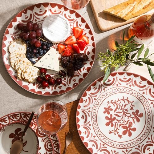 2-Time Oprah’s Favorite Things - Valencia Flor 2 Piece 13” Serving Platter Set, Stoneware Platters, alternate view 3