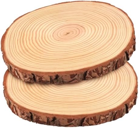 2 Wood Slices 11-13in, Large Slabs for Wedding DIY