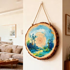 2 Wood Slices 11-13in, Large Slabs for Wedding DIY, alternate view 2