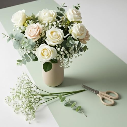 20 Babys Breath Artificial Flowers - White Fake Gypsophila for Wedding, alternate view 4