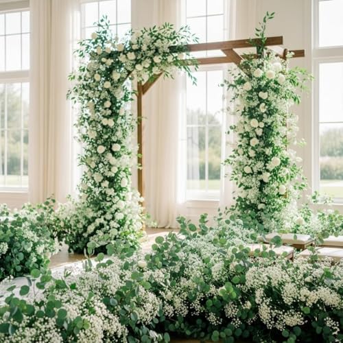 20 Babys Breath Artificial Flowers - White Fake Gypsophila for Wedding, alternate view 7