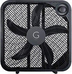 20" Box Fan, 3 Settings, Max Cooling Technology, Carry Handle, Black (G20BOX-BLK)