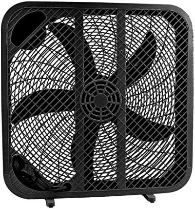 20" Box Fan, 3 Settings, Max Cooling Technology, Carry Handle, Black (G20BOX-BLK), alternate view 7