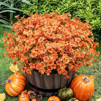 20 Bundles Artificial Fall Flowers for Outdoor, Fake Plants Autumn Decor