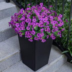 20 Bundles Artificial Flowers for Outdoor, Fake Plants Spring Decor, Fuchsia, alternate view 6