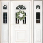 20'' Eucalyptus Wreath for Front Door Porch Decor, Spring Summer, alternate view 6