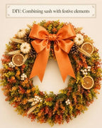 20" Fall Boxwood Wreath for Front Door, Artificial Autumn Wreath with Detachable Hello Sign, Foldable Waterproof, alternate