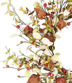 20" Fall Wreath for Front Door, Eucalyptus and Berry Decor, alternate view 7