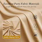 20 ft x 10 ft Wrinkle Free Champagne Backdrop Curtain for Parties, 4 Panels 10ft Polyester Champagne Photo, alternate view 6