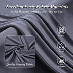 20 ft x 10 ft Wrinkle Free Charcoal Backdrop Curtain for Parties, Dark Grey Polyester Photo Backdrop Drapes for, alternate