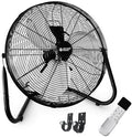 20’’ High Velocity Wall Mount and Floor Fan with Remote in Black