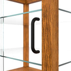 20 in. 3-Tier Light Wood Countertop Dry Bakery Display Case, Pastry, Cake and Cookie Display with Tempered Glass, alternate