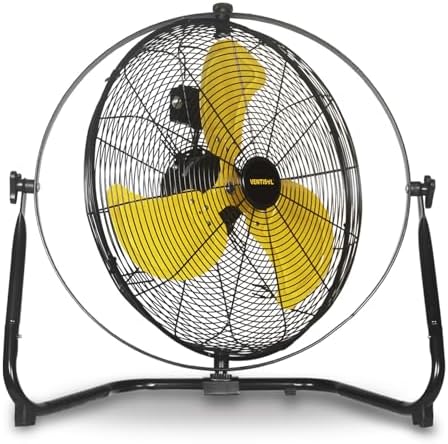 20 Inch 2-in-1 Floor Fan Wall Mounted Fan, High Velocity Industrial Fans, Shop Fan 720 Degrees Tilting for