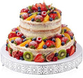 20 Inch Cake Stand Round Metal Cupcake in White