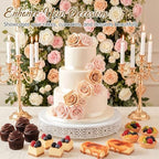 20 Inch Cake Stand Round Metal Cupcake in White, alternate view 2