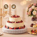 20 Inch Cake Stand Round Metal Cupcake in White, alternate view 5