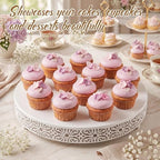 20 Inch Cake Stand Round Metal Cupcake in White, alternate view 6