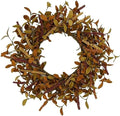 20 inch Fall Wreath Autumn Door Wreath with Eucalyptus Leaves, Mixed Grain for Front Door Farmhouse Indoor