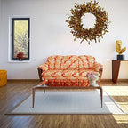 20 inch Fall Wreath Autumn Door Wreath with Eucalyptus Leaves, Mixed Grain for Front Door Farmhouse Indoor, alternate view 6