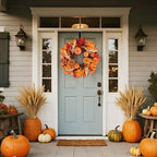 20 Inch Fall Wreaths Decorations Maples Autumn Wreath with Hanger, alternate view 2