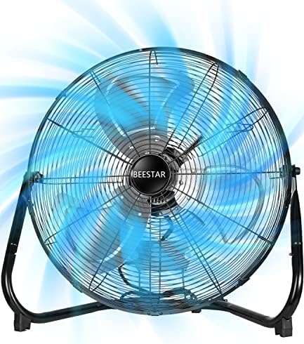 20 Inch Heavy Duty High Velocity Metal Floor Fan