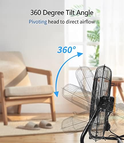 20 Inch Heavy Duty High Velocity Metal Floor Fan, alternate view 5