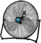 20 Inch High Velocity Metal Floor Fan, 3-Speed Powerful Cooling, 120° Adjustable Tilt, 6.0 FT Cord, UL Safety