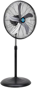 20 Inch High Velocity Oscillating Pedestal Fan, 3-Speed, 5000 CFM, Commercial & Industrial, UL Listed, 1/6 HP