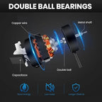 20 Inch High Velocity Wall Mount Fan with Rack, 3 Speed Industrial/Commercial Metal Ventilation Fan,2 Pack, alternate view 6