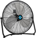 20 Inch Industrial Powerful Metal Floor Fan, 3-Speed High Velocity Cooling Floor Standing Fan for Industrial