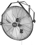 20 Inch Industrial Wall Mount Fan, High Velocity 4650 CFM with 3 Speeds, Powerful Motor with Aluminum Blades for