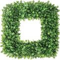 20 Inch Large Boxwood Wreath, Spring Summer Artificial Green Wreaths for Front Door Farmhous Wedding Window