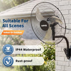20 Inch Oscillating Wall Fan,3800 CFM Industrial Wall Mounted Fan in Black, alternate view 6