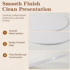 20 Inch Round Cake Drum 3-Pack,1/2" Thick Corrugated Greaseproof Cake Board in White, alternate view 6