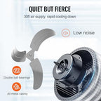 20 Inch Wall Mount Fan, Oscillating, 3-Speed, 4000 CFM, 2 Pack, alternate view 7