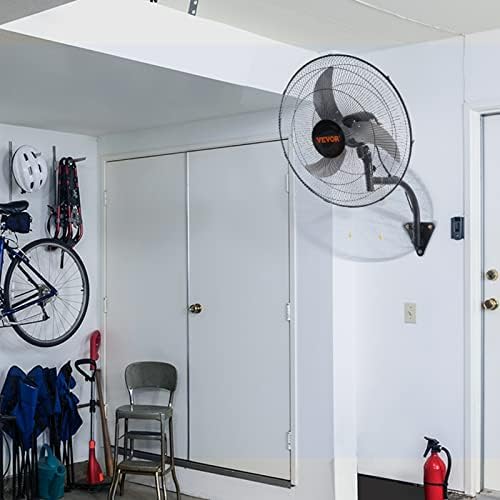 20 Inch Wall Mount Fan, Oscillating, 3-Speed, 4650 CFM, alternate view 2