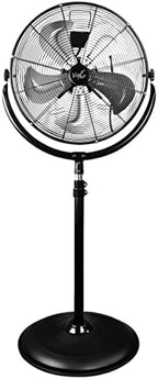 20" Industrial Heavy Duty Powerful and Quiet Metal High Velocity 360 Degree Tilting Pedistal Drum Fan