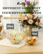 20 Oz Clear with Gold Glitter Plastic Angled Serving Bowls, 12 Pack in 20oz in Gold Glitter, alternate view 3
