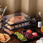 20 Pack Extra Large Charcuterie Board with Lids in Black, alternate view 5
