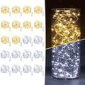 20 Pack Fairy Lights Battery Operated 7ft 20 LED Mini String Lights Twinkle Lights Silver Wire Firefly Starry